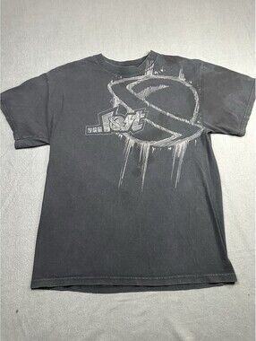 Y2K Distressed Lost Men’s Shirt Size M, Black